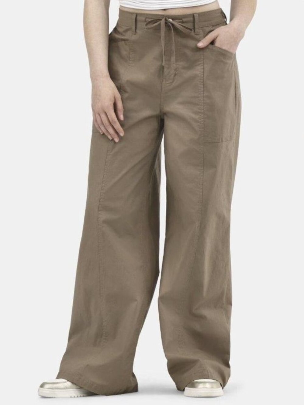 No Boundaries Poplin Wide Leg Pants Size Small (4/6)
